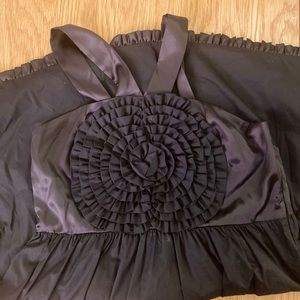 Anthropologie Babydoll Dress with 3D Flower